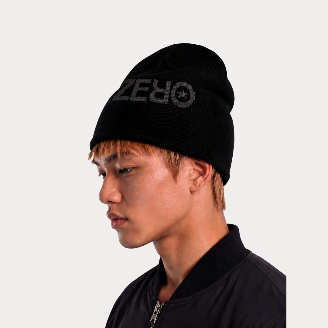 "ZERO STAR" Black Beanie