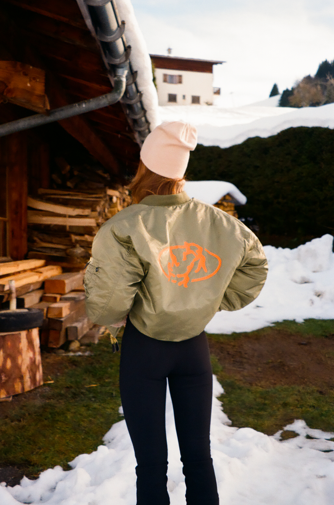 "UNITY" Aviator Army Green Bomber Jacket