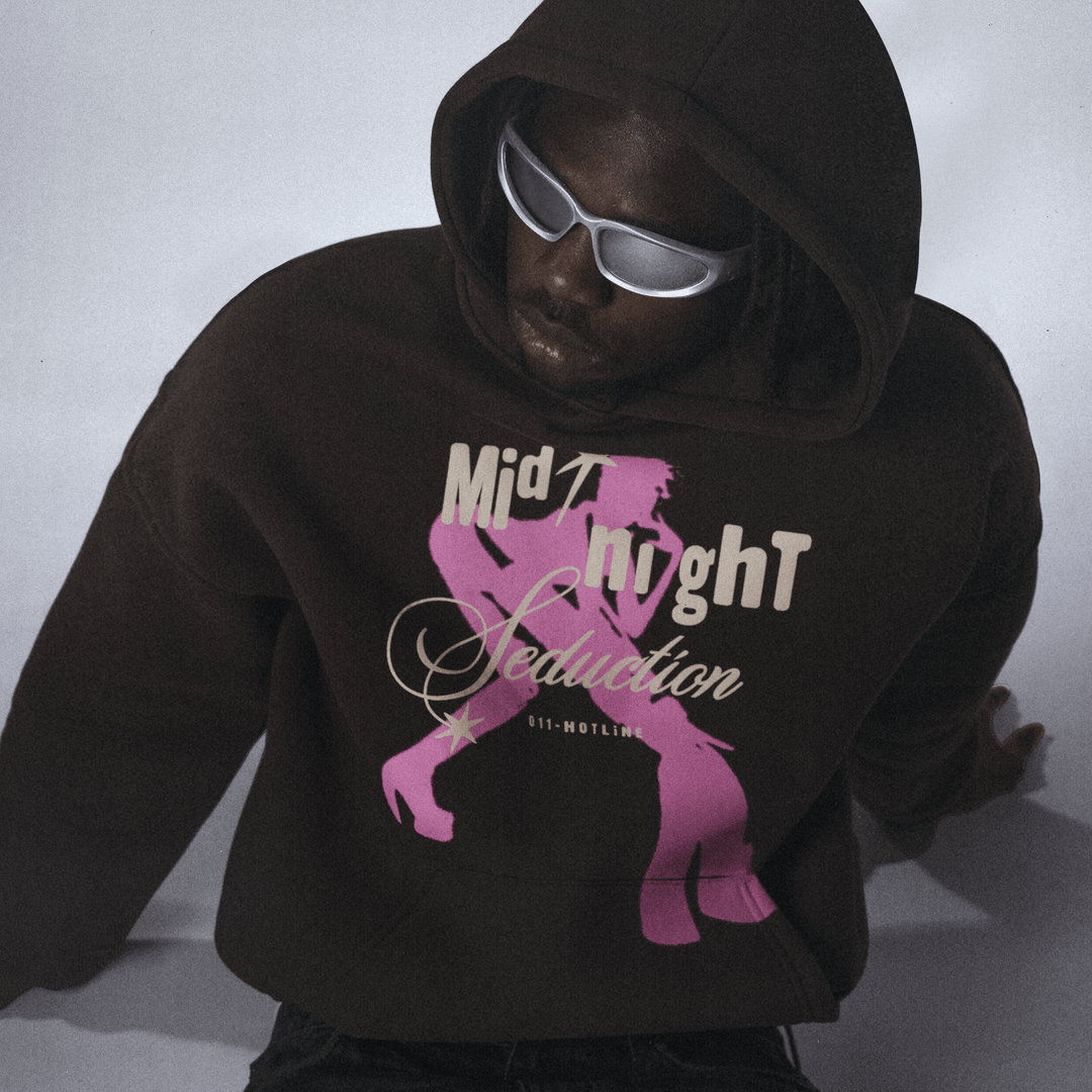 "MIDNIGHT SEDUCTION" Espresso Brown Hoodie