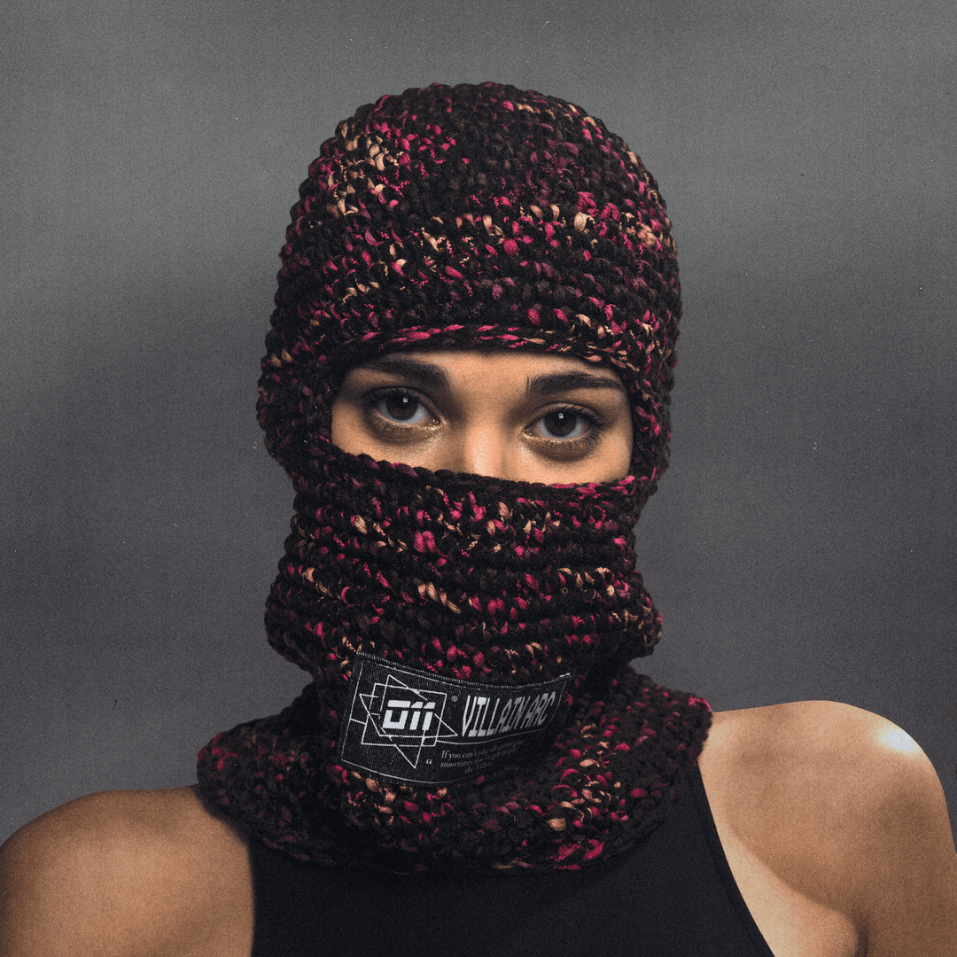 "MAGMA BLACK" Knitted Balaclava