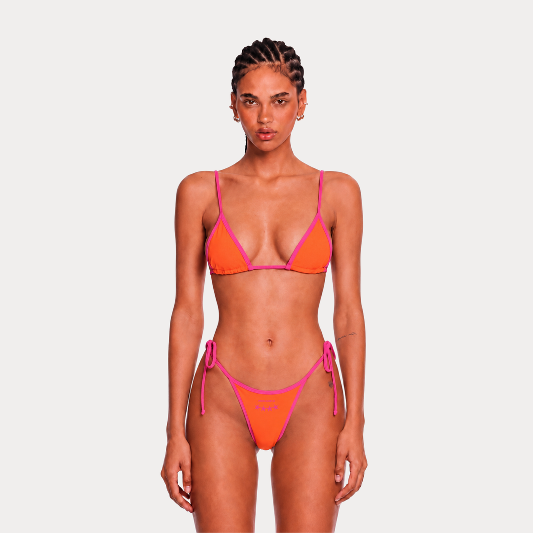 "MIAMI VICE" Orange Bikini Set