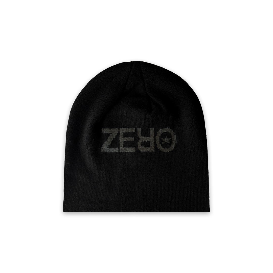 "ZERO STAR" Black Beanie