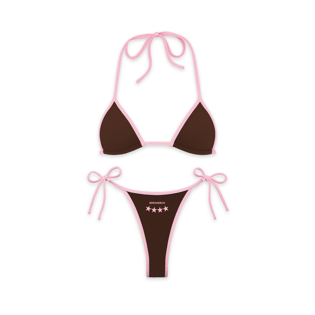 "HAVANA BAY" Brown Bikini Set