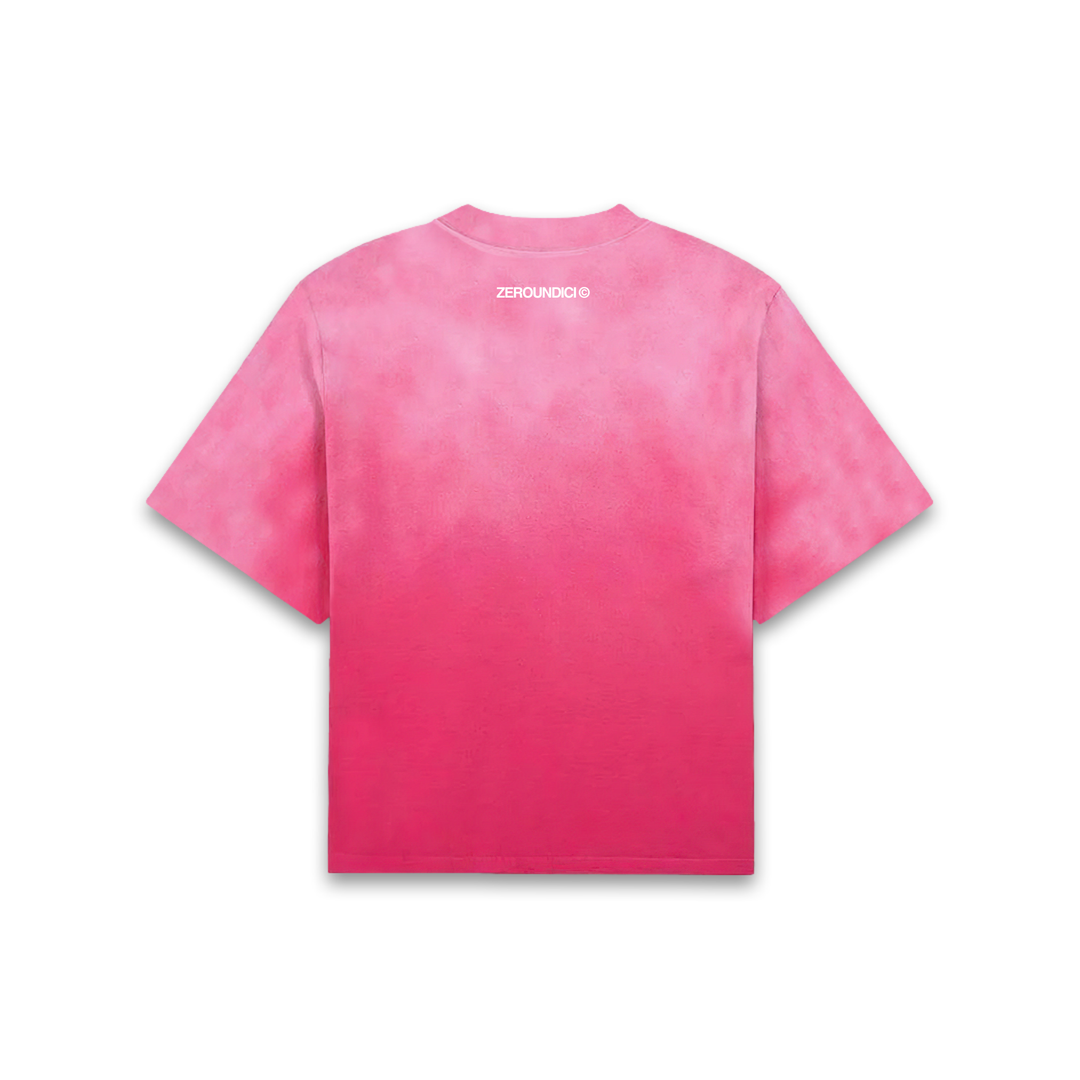 "LOVE & HATE" Pink Faded Tee