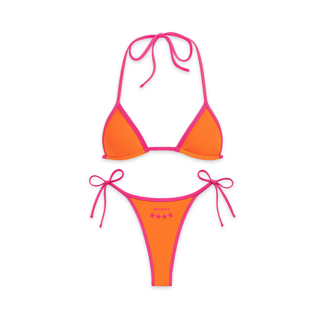 "MIAMI VICE" Orange Bikini Set