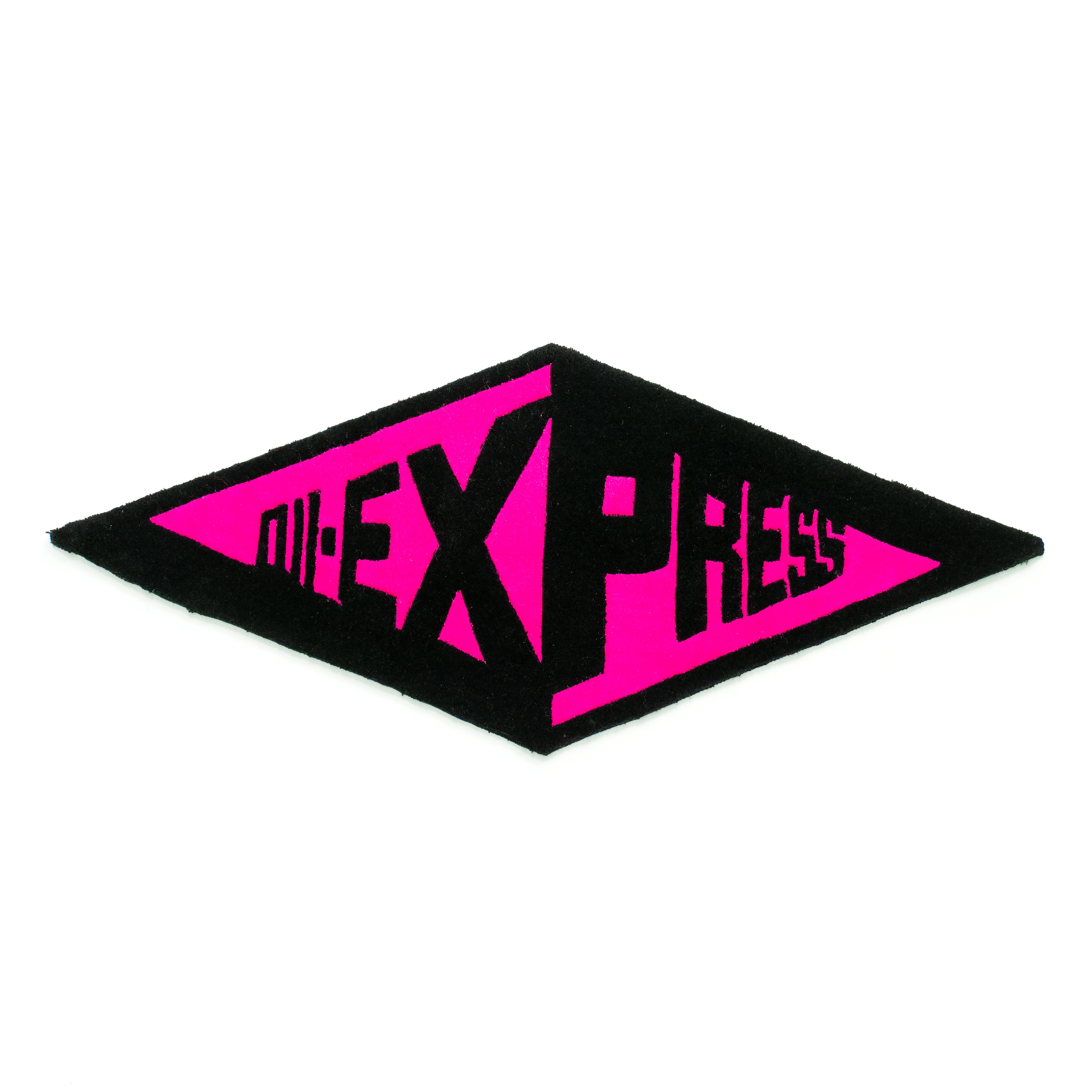 HANDMADE PINK 3D LOGO RUG - 011-EXPRESS 