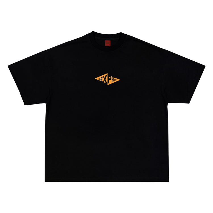 "KATANA LAVA" Black Tee - 011-EXPRESS 