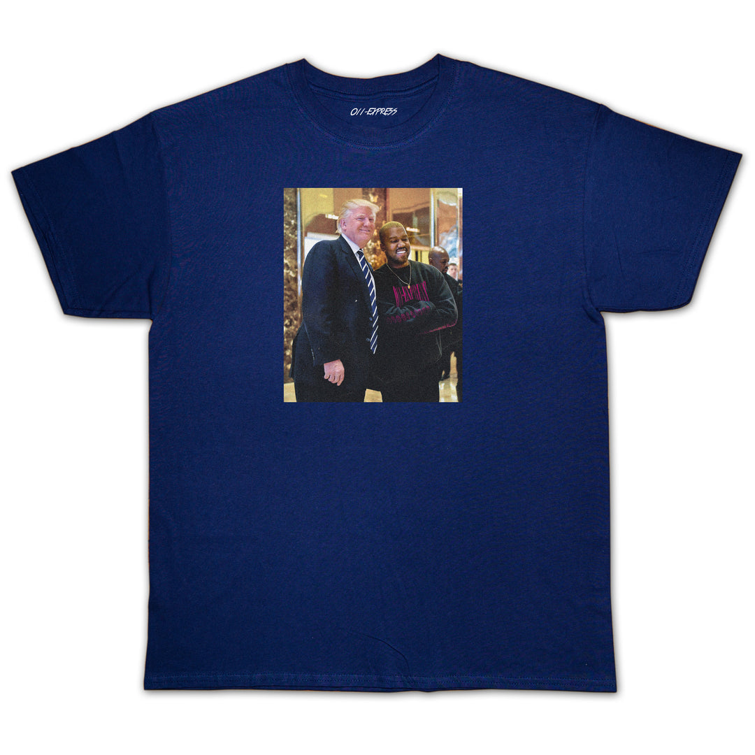 "DONALD WEST" Navy Tee - 011-EXPRESS 