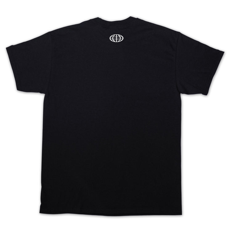 "NOT A WORLD TOUR EMPTY LOGO" Black Tee - 011-EXPRESS 