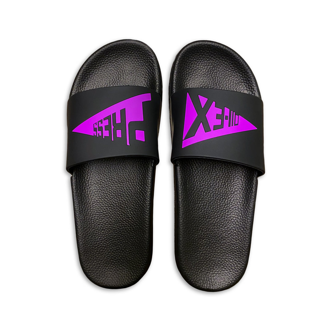 "SPLIT LOGO" Violet 3D Embossed Slides - 011-EXPRESS 